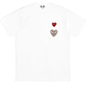 CDG Play Limited Edition Rhinestone Emblem - PLAY 限定版 ラインストーン エンブレム Tシャツ