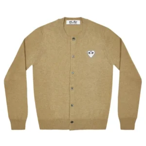 CDG Play Cardigan (Grey) - CDG プレイ カーディガン - Comme Des