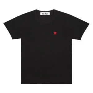 CDG Play Heart Logo T-shirt (black) -CDG プレイ Tシャツ