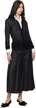 Comme des Garçons Black Gabardine Medium Trousers - コム デ ギャルソン ブラック ギャバジン ミディアム トラウザーズ - Image 3