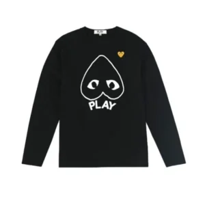 Comme des Garcons Long Sleeve Black - CDG プレイ ロングスリーブ